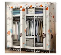 YTBHSHXZ avec Tissu Oxford imperméable Robuste Chambre à Coucher Placard Suspendu Organisateur de Portable étagère Garde-Robe Haute capacité