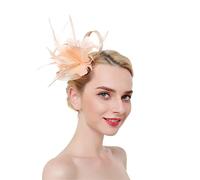 YTBHSHXZ， Barrettes à cheveux en plumes for femme, serre-tête, bandeau ...(Champagne)