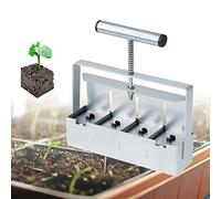 YTBHSHXZ, Bloc de terreau Manuel, 4 grilles, Mini Bloc de terreau portatif for semis, boutures et semis