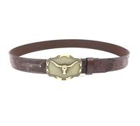 YTBHSHXZ Ceintures de cowboy for hommes, boucle western, style taureau longhorn, en cuir gravé, largeur 3,8 cm(110cm/waist:36"~38")
