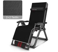 YTBHSHXZ Chaise Pliante Multifonction for Pause déjeuner, Bureau, Maison, lit, Plage, Sieste, Portable, Durable, 100 x 64 86 cm(Black Crystal Mat)