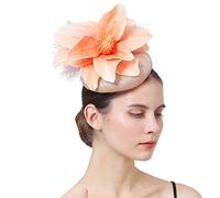 YTBHSHXZ， Chapeau bibi for mariage, accessoire de coiffure avec fleurs en mousse(As picture)