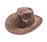 YTBHSHXZ, Chapeau de Cowboy à Large Bord, Casquette de Cowgirl à Gros Bord, idéal for Le Carnaval et Le Cosplay(Brown)