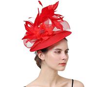 YTBHSHXZ， Chapeau de mariage for femme, accessoire for cheveux en plumes, idéal for une fête ou une église(Purple)