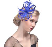 YTBHSHXZ, Chapeaux fascinateurs for femmes, chapeau de cocktail à plumes et ruban, chapeau d'église for mariage, casquette Fedora for dames, couvre-chef(Dark Rose)