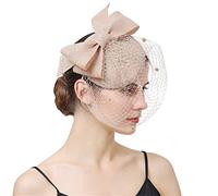 YTBHSHXZ, Coiffe de mariée, coiffure de mariage, pince à cheveux, chapeau fascinateur for femmes, accessoires for cheveux, voile(Champagne)