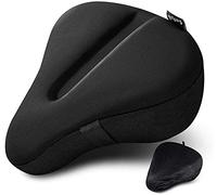 YTBHSHXZ, Coussin de Selle de vélo, Housse de Selle de vélo for Hommes et Femmes avec Housse de Selle imperméable 11 x 9,5 Pouces(Black)