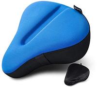 YTBHSHXZ, Coussin de Selle de vélo, Housse de Selle de vélo for Hommes et Femmes avec Housse de Selle imperméable 11 x 9,5 Pouces(Blue)