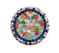 YTBHSHXZ, Dalle de Chemin Multicolore avec Motif de Libellule, de Papillon ou d'oiseau, Dalle Ronde for allées/terrasses(Dragonfly)