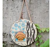 YTBHSHXZ, Décoration Murale à Motif de Coquillages et d'étoiles de mer avec Ficelle, pavés antidérapants for aménagement paysager de Jardin et allée(Shells)