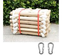 YTBHSHXZ Depuis Le Balcon, échelle de Corde en bois/carrée/20 m/65 pi(Round,3 Meters/9Ft)