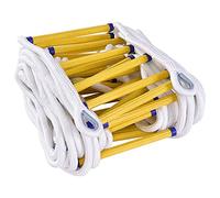 YTBHSHXZ Échelle de Secours à Corde de sécurité, résistante aux Flammes, échelle Suspendue for fenêtre, évacuation en Cas d'incendie, 25 m(5m/16.4ft)