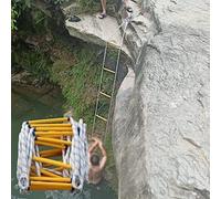 YTBHSHXZ Échelle de Secours d'urgence avec mousquetons for évacuation Depuis Un Balcon(25m/82ft)