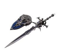 YTBHSHXZ Épée Deuillegivre 30 cm Wow Bouclier tête de lion Roi-liche en métal Mousse Arts martiaux Arme Cosplay Accessoire