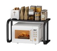 YTBHSHXZ Étagère robuste pour micro-ondes, étagère de cuisine, support de rangement pour la maison, le bureau, acier carbone mat (noir)