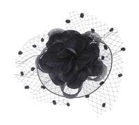 YTBHSHXZ, Fascinators, pinces à chapeau, accessoires for cheveux for femmes, voile avec pinces à casquette, épingles à cheveux, coiffures de cocktail(Black)