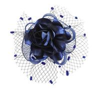 YTBHSHXZ, Fascinators, pinces à chapeau, accessoires for cheveux for femmes, voile avec pinces à casquette, épingles à cheveux, coiffures de cocktail(Navy)