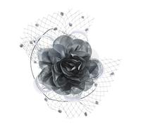YTBHSHXZ, Fascinators, pinces à chapeau, accessoires for cheveux for femmes, voile avec pinces à casquette, épingles à cheveux, coiffures de cocktail(Gray)