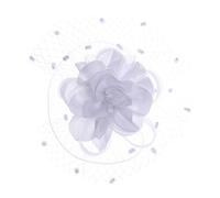 YTBHSHXZ, Fascinators, pinces à chapeau, accessoires for cheveux for femmes, voile avec pinces à casquette, épingles à cheveux, coiffures de cocktail(White)