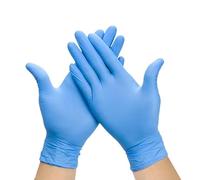 YTBHSHXZ Gants de travail sans poudre (lot 50 ou 100 pièces) for la vaisselle, cuisine, le jardinage, ménage et les salons coiffure(Blue 100pcs,M)