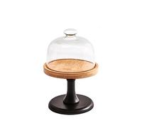 YTBHSHXZ, Grand Couvercle de Plateau à gâteaux, Couvercle en Verre Transparent for Obtenir Le Point, Support à Dessert, présentoir à Pain, Plateau à gâteaux