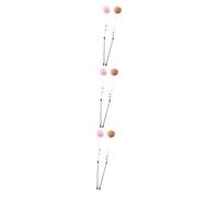 YTBHSHXZ Jouet pour Chat, Lot de 6 Peluches et Clochette interactives for Animaux Compagnie : renforce Les Liens stimule l’activité. Couleur Marron