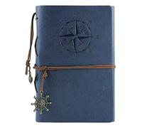 YTBHSHXZ Journal d'affaires for femmes, autocollants en cuir, for hommes, onglets en papier ligné, agenda d'apprentissage for étudiants, 6,3 x 9 pouces(C)