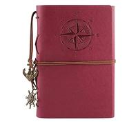 YTBHSHXZ Journal d'affaires for femmes, autocollants en cuir, for hommes, onglets en papier ligné, agenda d'apprentissage for étudiants, 6,3 x 9 pouces(E)