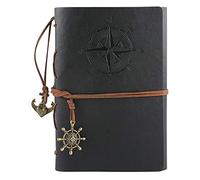 YTBHSHXZ Journal d'affaires for femmes, autocollants en cuir, for hommes, onglets en papier ligné, agenda d'apprentissage for étudiants, 6,3 x 9 pouces(D)