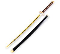 YTBHSHXZ Katana, Épée en Bois factice de Cosplay Anime, Accessoire d'arme avec Fourreau, Non tranchante(E)