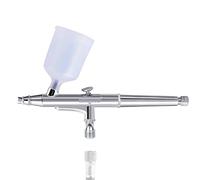 YTBHSHXZ, Kit aérographe 0,3 mm, pistolet pulvérisateur à double action avec godet 20/40 CC, connecteur et clé de réparation for nail art et gâteau