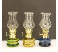 YTBHSHXZ Lampes à Huile for l'intérieur Ensemble de 3 pièces for Une Utilisation en intérieur Luminiser Lampe à pétrole Éclairage de Panne de Courant d'urgence Utiliser Une mèche Lanterne Antique