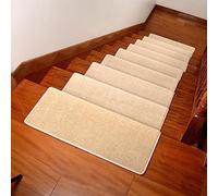 YTBHSHXZ marches d'escalier, Tapis d'escalier antidérapants for Moquette, Lot de 5, for Enfants et Chiens(B,65x24+3cm)