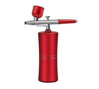 YTBHSHXZ, Mini pistolet à peinture rechargeable, mini compresseur d'air portable, kit aérographe for nail art, tatouage, artisanat, gâteau, pulvérisateur de brouillard(Rosso)
