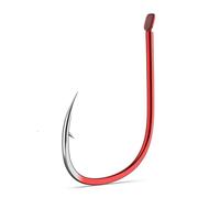 YTBHSHXZ Nouveau Hameçons de pêche Rouges en Acier à Haute teneur en Carbone, hameçon barbelé, Accessoires de pêche à la Carpe, en Bateau, en rivière, Nouveau, 50pcs(4)