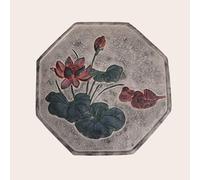 YTBHSHXZ, Pavés en résine à Motifs Floraux for parterres de Fleurs, allées, étangs, décorations d'aménagement paysager intérieur et extérieur(Lotus,2PCS)