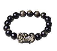 YTBHSHXZ Perle de quartz chargée d'énergie curative, Feng Shui, richesse, bonne chance, 14 mm(12mm)