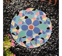 YTBHSHXZ, Pierre décorative exquise for Chemin avec Motif Soleil, Papillon, Fleur, Libellule, décoration d'aménagement paysager for Jardin/allée(Flower)