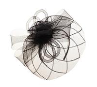 YTBHSHXZ， Pinces à cheveux bibi creuses en dentelle for femmes, serre-tête cocktail, accessoires for cheveux(Black)