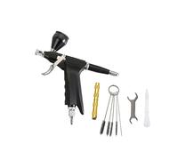 YTBHSHXZ, Pistolet aérographe double action, facile à nettoyer, 20 cc, 40 cc, gâchette de 0,3 mm, stylo pulvérisateur simple(B Black)