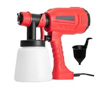 YTBHSHXZ, Pistolet pulvérisateur électrique 500 W, 1000 ml, contrôle du débit, pulvérisation facile, buse réglable for meubles, murs et clôtures(500w 1l)
