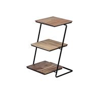 YTBHSHXZ, Plateau en Bois et Fer forgé, présentoir à gâteaux à Trois Niveaux, décoration de Table à Dessert, Support à thé de l'après-midi, Plateau à gâteaux