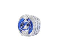 YTBHSHXZ Réplique de Bague Championnat avec oxyde Zirconium, Coffret Cadeau en Bois, Objet Collection Souvenir for Les Fans Hockey(8#)