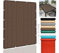 YTBHSHXZ Résistant aux intempéries et Durable, ce Filet d'ombrage est idéal for créer Une Protection Solaire extérieure Parfaite for Votre Porche ou Jardin(Brown,110x550cm)