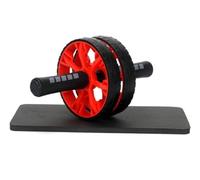 YTBHSHXZ, Roue abdominale avec tapis de protection, équipement de fitness for exercices abdominaux, poignées en acier inoxydable(Rosso)