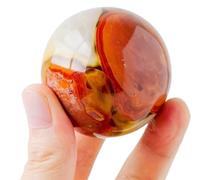 YTBHSHXZ Sphère décorative Ronde en Cristaux de guérison, Pierres polies, Collection Roches, méditation, Sorcellerie, 6 à 7 cm(6~7cm)