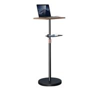 YTBHSHXZ, Support au sol pour ordinateur portable, bureau vertical pour ordinateur avec étagères amovibles, support de bureau debout ou assis avec bureau en bois, support d'écriture