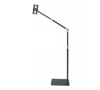 YTBHSHXZ, Support de sol for tablette iPad et téléphone de 4 à 13 pouces, télescopique et réglable en angle, support de tablette for diffusion en direct/visionnage, support de téléphone portable à bra
