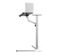YTBHSHXZ, Support de sol numérique 3 en 1 for ordinateur portable/tablette/téléphone for bureau/étude/regarder, angle réglable en hauteur, support de téléphone portable à bras en aluminium for tablett