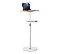 YTBHSHXZ, Support de sol pour ordinateur portable, bureau vertical pour ordinateur avec étagères amovibles, support pour bureau debout et assis avec bureau en bois, support pour bureau d